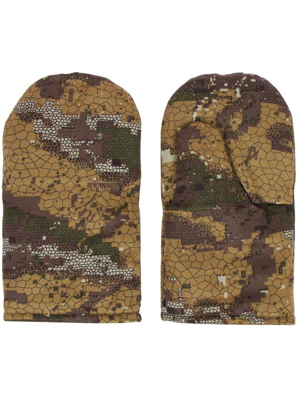 Варежки рыбацкие утеплённые флисом, смесовка, цвет микс