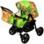 Коляска-трансформер «Гном», пластиковые колёса, оттенки зелёного, рисунок МИКС
