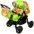 Коляска-трансформер «Гном», пластиковые колёса, оттенки зелёного, рисунок МИКС