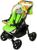 Коляска-трансформер «Гном», пластиковые колёса, оттенки зелёного, рисунок МИКС