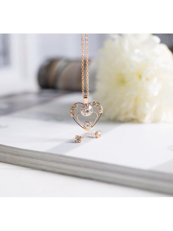 Гарнитур 2 предмета: серьги, кулон 