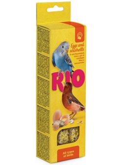 Палочки RIO для всех видов птиц, с яйцом и ракушечником, 2 х 40 г