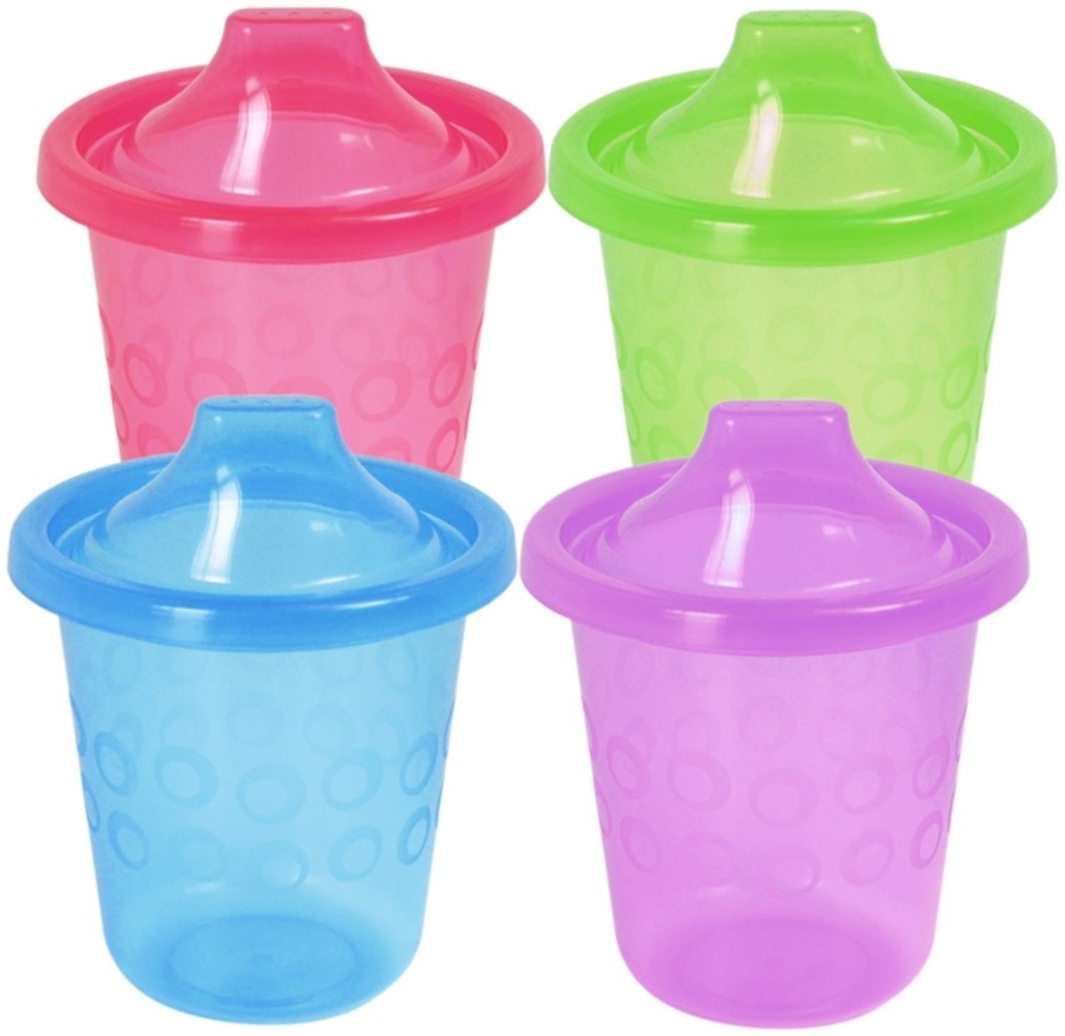 Поильник с твёрдым носиком, 210 мл, от 4 мес., цвета МИКС