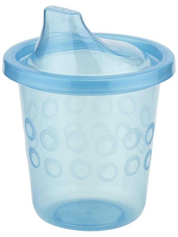 Поильник с твёрдым носиком, 210 мл, от 4 мес., цвета МИКС