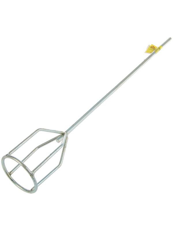 Миксер Hobbi, для гипсовых смесей и наливных полов, 80х530 мм, шестигранный хвостовик