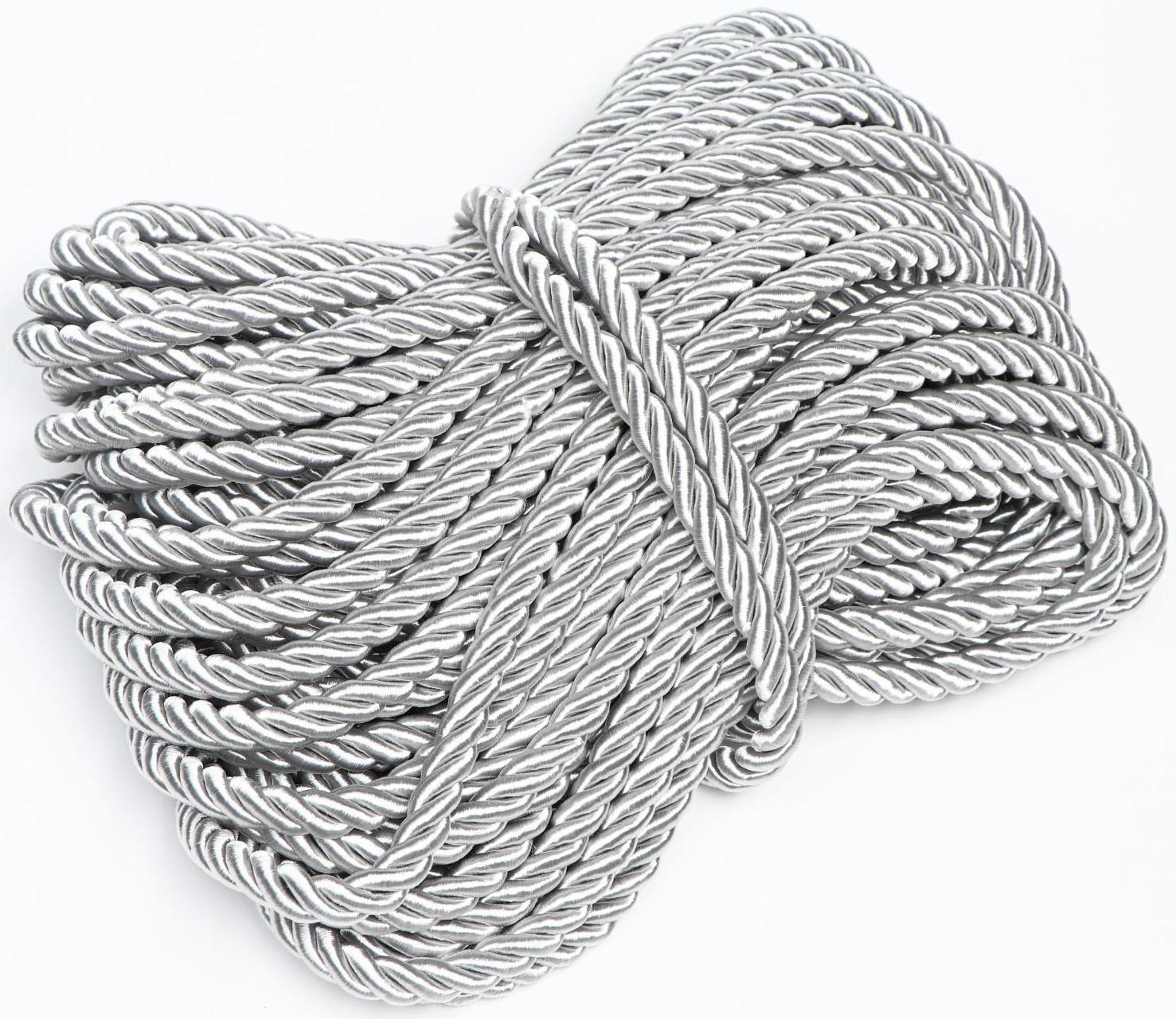 Шнур витой декоративный 12 мм без тесьмы №3.0, 25 м