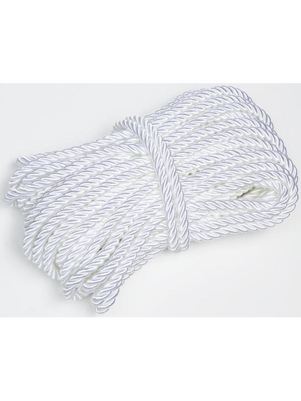 Шнур витой декоративный 12 мм без тесьмы №0.0, 25 м