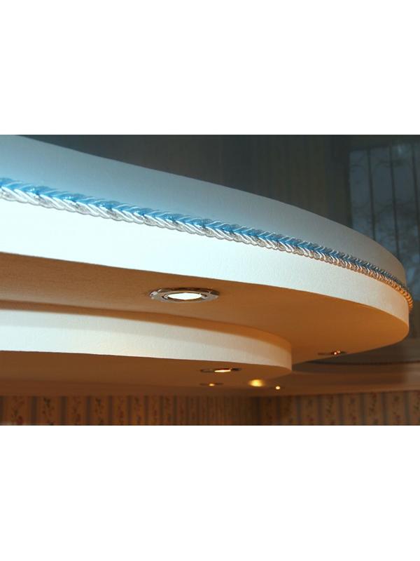 Шнур витой декоративный 12 мм без тесьмы №0.0, 25 м