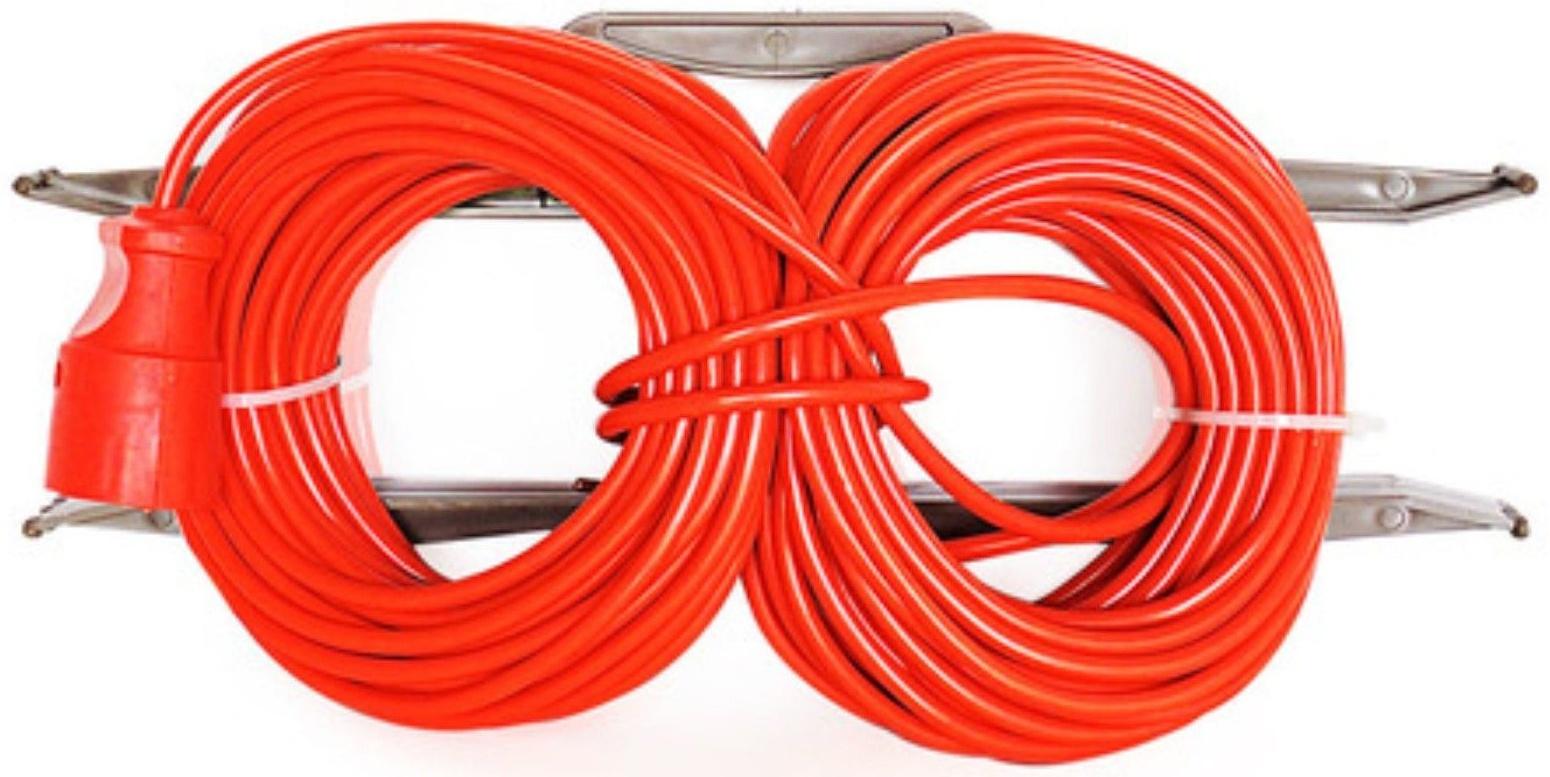 Удлинитель на рамке штепс. Glanzen, 1 розетка, 40 м, 6 А, IP20, ПВС 2*0.75, ER-40-001