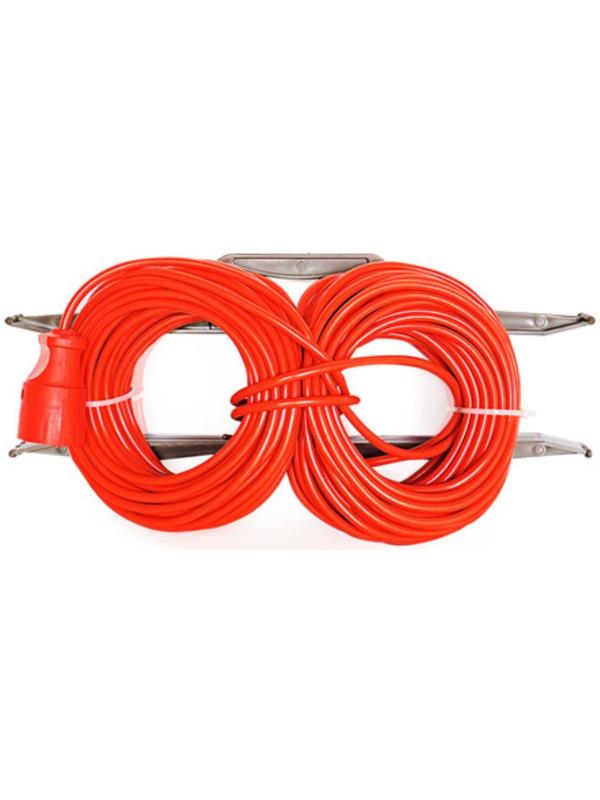 Удлинитель на рамке штепс. Glanzen, 1 розетка, 40 м, 6 А, IP20, ПВС 2*0.75, ER-40-001