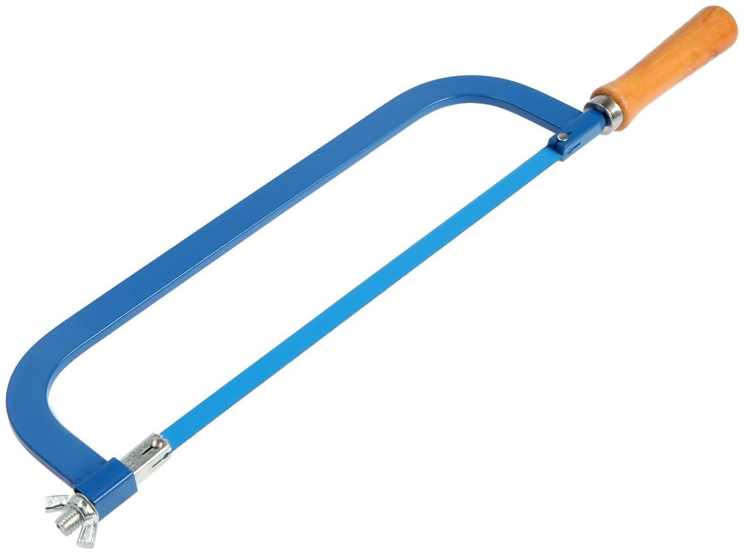 Ножовка по металлу ТУНДРА, деревянная ручка, два угла установки полотна, 300 мм