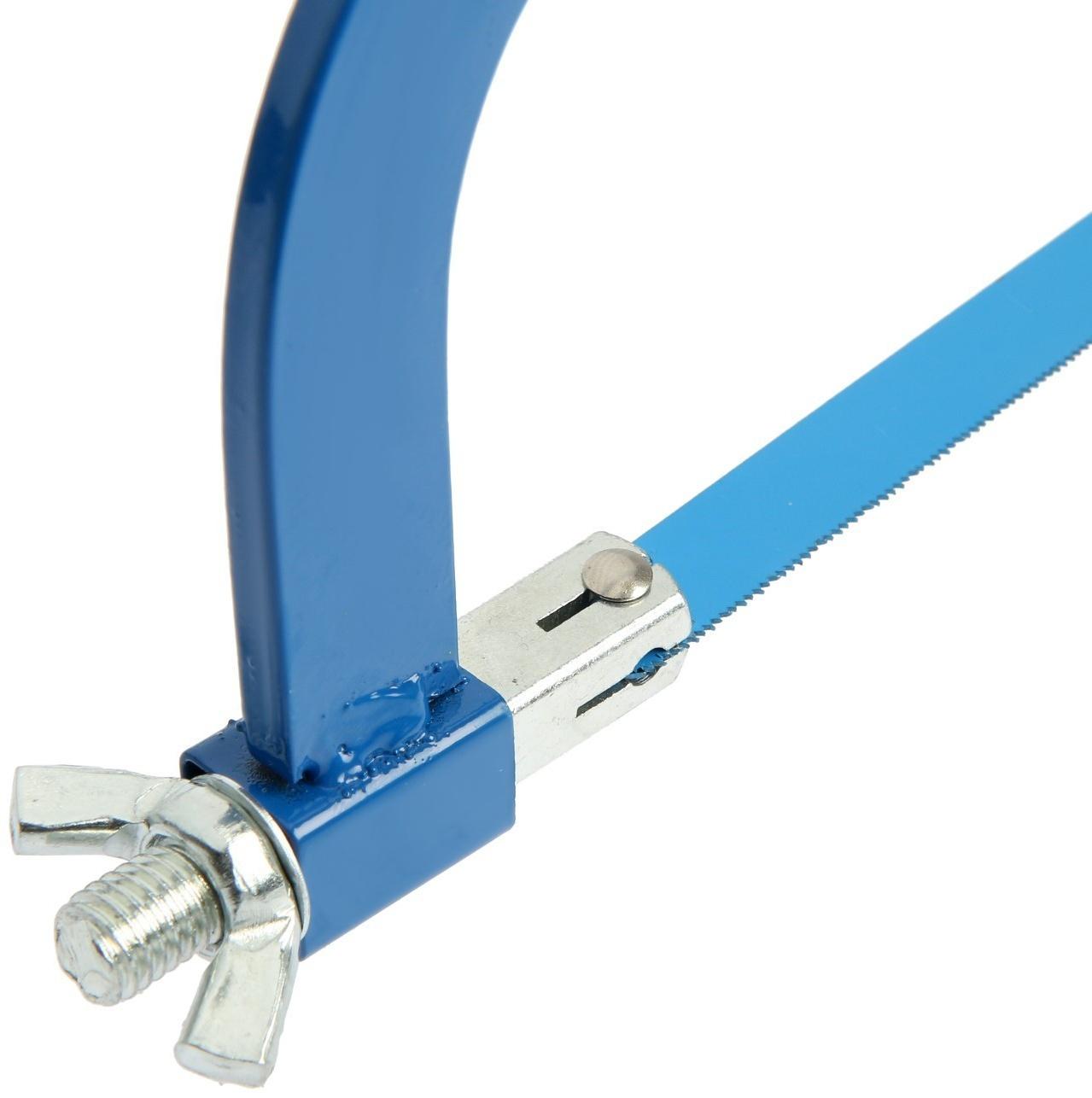 Ножовка по металлу ТУНДРА, деревянная ручка, два угла установки полотна, 300 мм