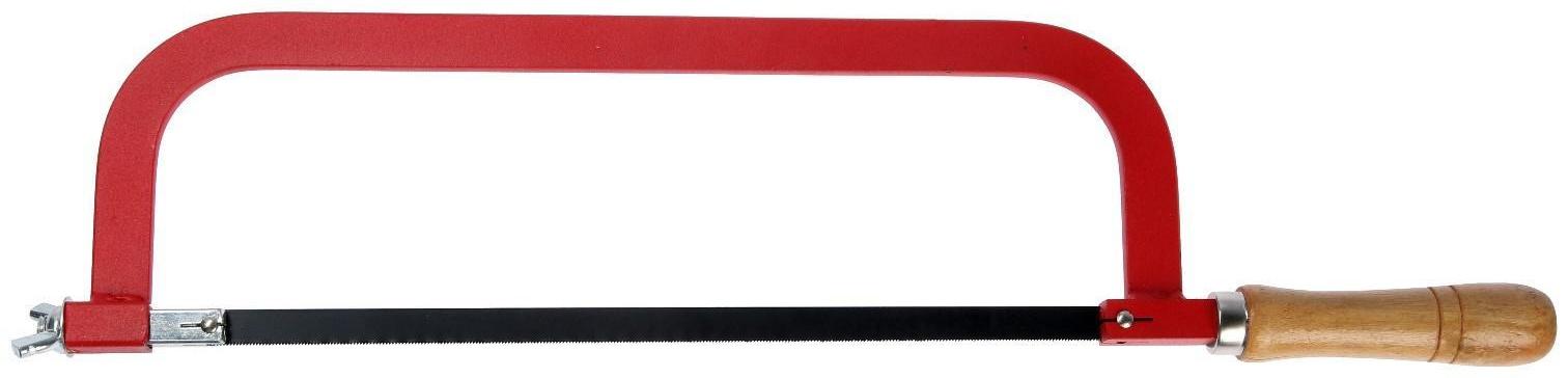 Ножовка по металлу ТУНДРА, деревянная ручка, два угла установки полотна, 300 мм