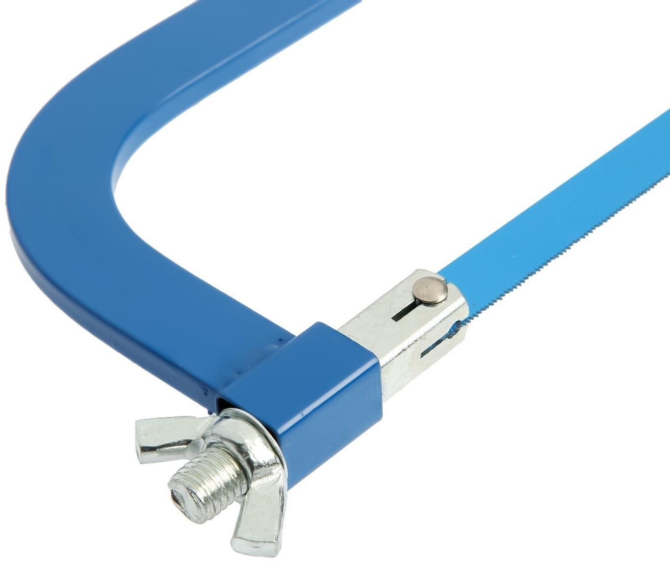 Ножовка по металлу ТУНДРА, деревянная ручка, два угла установки полотна, 300 мм