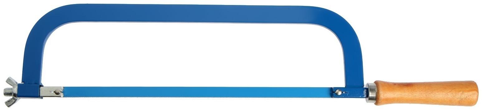 Ножовка по металлу ТУНДРА, деревянная ручка, два угла установки полотна, 300 мм