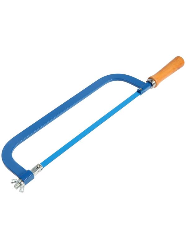 Ножовка по металлу ТУНДРА, деревянная ручка, два угла установки полотна, 300 мм