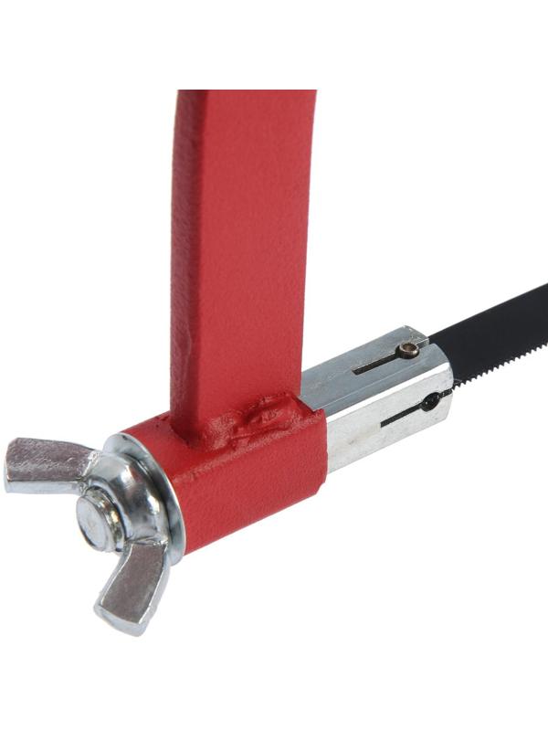 Ножовка по металлу ТУНДРА, деревянная ручка, два угла установки полотна, 300 мм