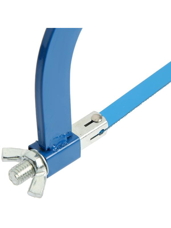 Ножовка по металлу ТУНДРА, деревянная ручка, два угла установки полотна, 300 мм