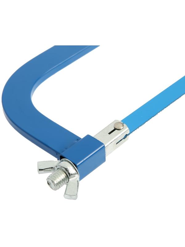 Ножовка по металлу ТУНДРА, деревянная ручка, два угла установки полотна, 300 мм