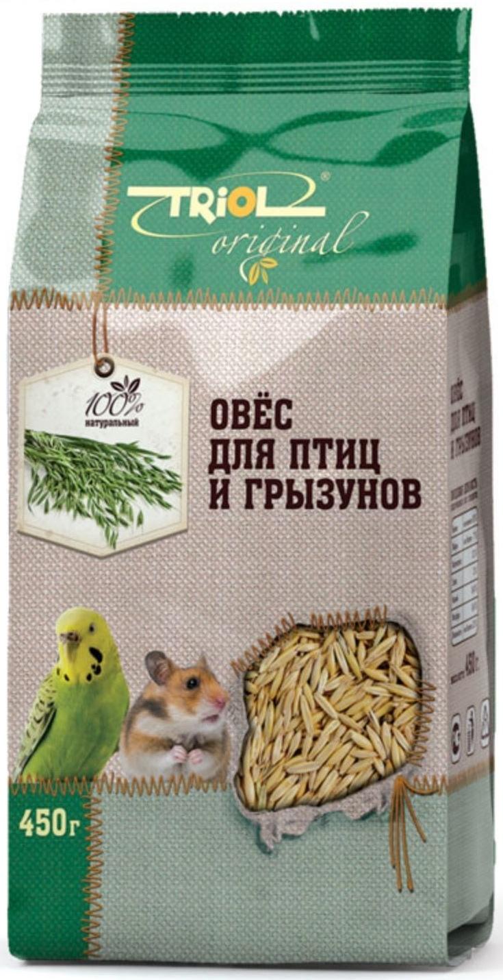 Корм Triol для птиц и грызунов, овес, 450 г.