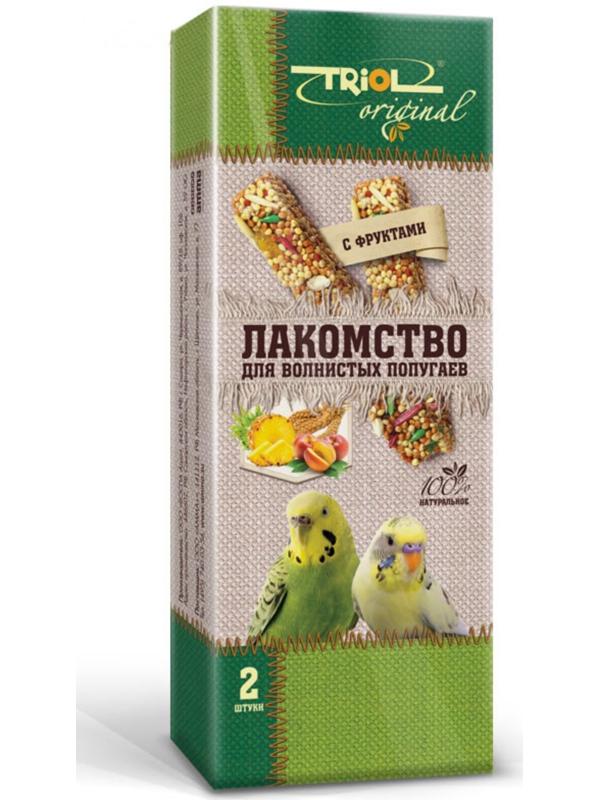 Лакомство Triol Original для волнистых попугаев, фрукты, 55 г
