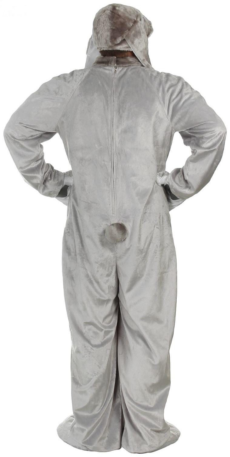 Карнавальный костюм «Заяц», взрослый, комбинезон, шапка, р. 50-52, рост 180 см