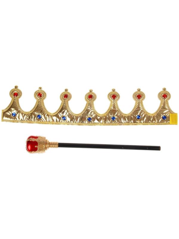 Карнавальный набор «Царский», 2 предмета: корона, скипетр