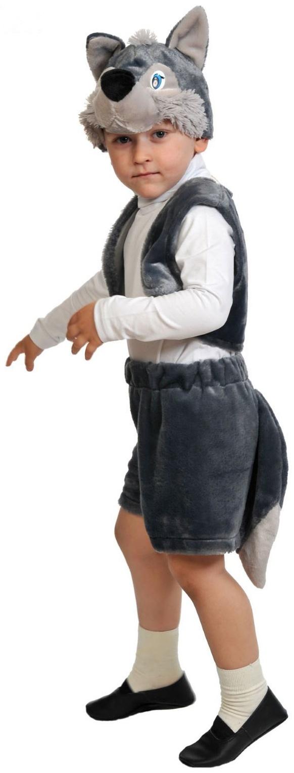 Карнавальный костюм «Волчонок», плюш-лайт, 3-5 лет, рост 92-116 см