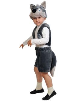 Карнавальный костюм «Волчонок», плюш-лайт, 3-5 лет, рост 92-116 см