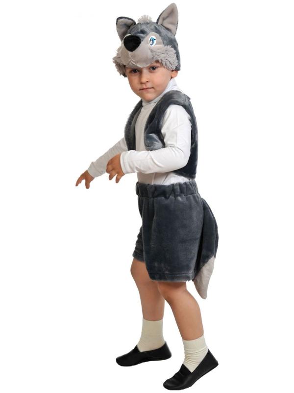 Карнавальный костюм «Волчонок», плюш-лайт, 3-5 лет, рост 92-116 см