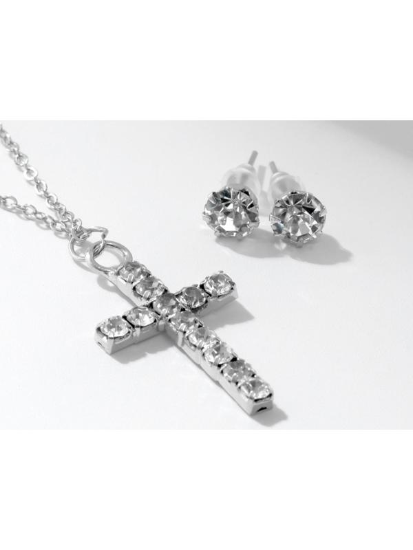 Гарнитур 2 предмета: серьги, кулон 