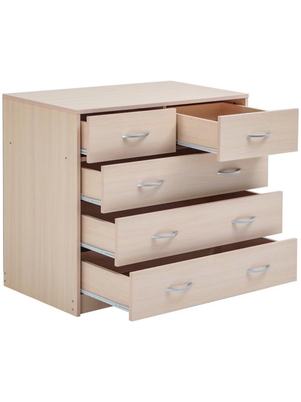 Комод 5 ящиков, 900х480х800, Венге светлый