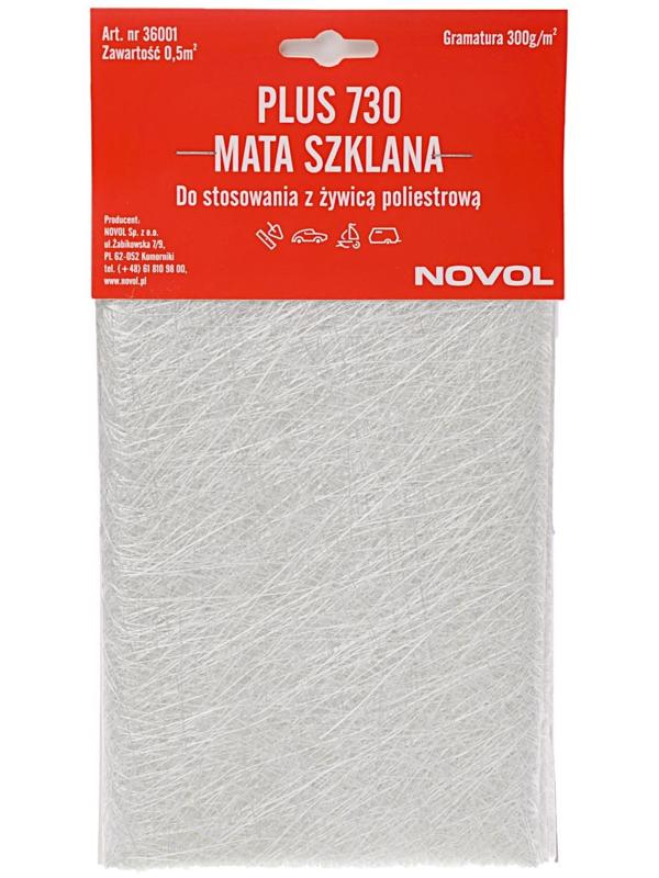 Стекломат NOVOL PLUS 730, плотность 300 г/м2, 0,5 м2 36001