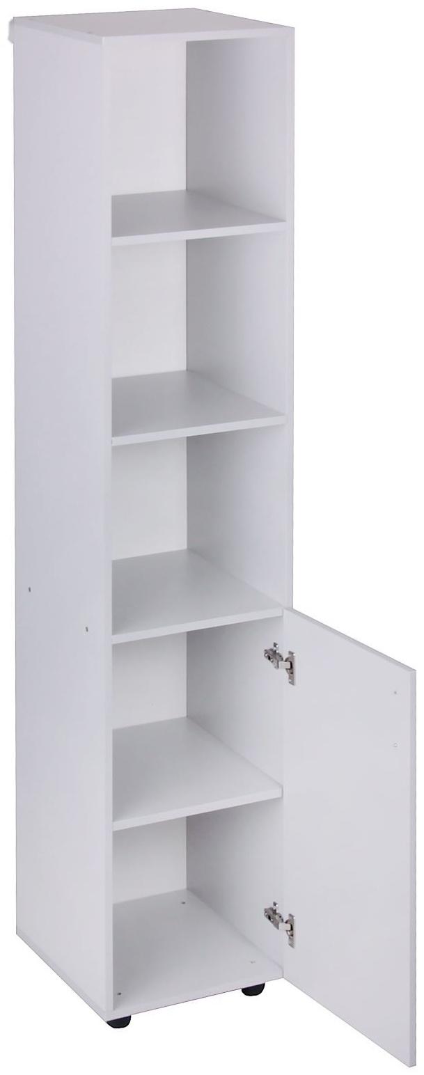 Пенал для документов с нижней дверью, 400х420х1880, Светло серый