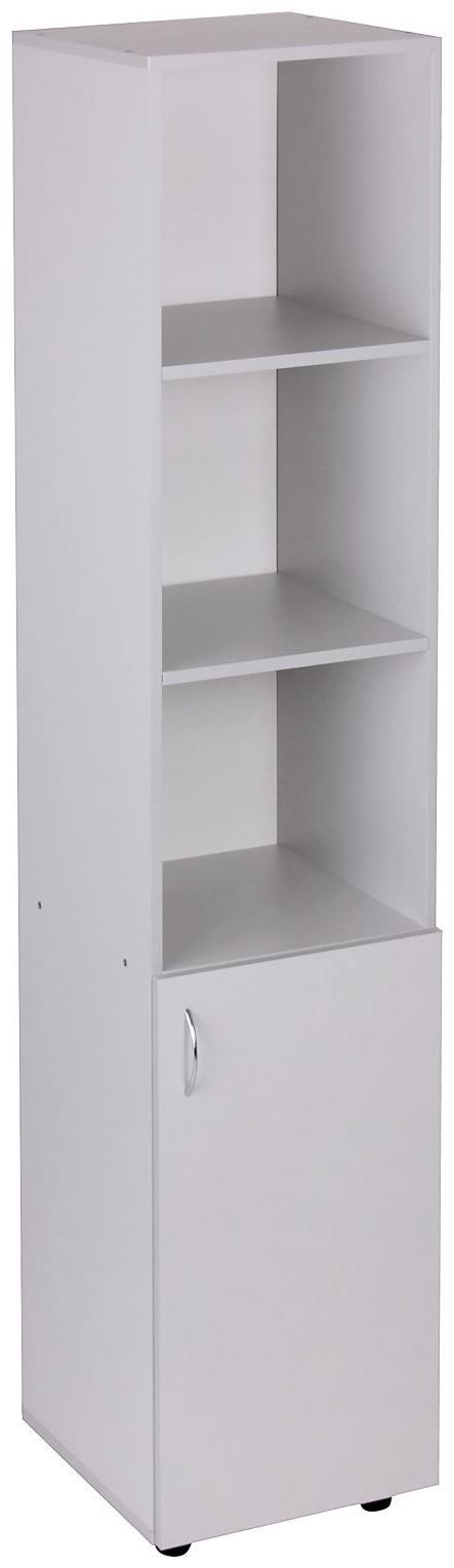 Пенал для документов с нижней дверью, 400х420х1880, Светло серый