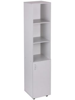 Пенал для документов с нижней дверью, 400х420х1880, Светло серый