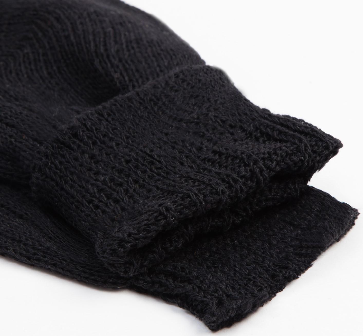 Носки мужские тёплые, цвет чёрный, размер 29