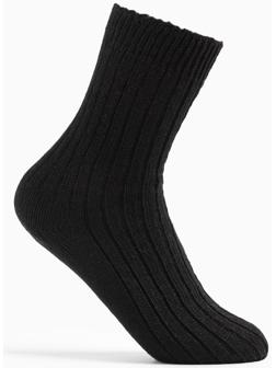 Носки мужские тёплые, цвет чёрный, размер 29