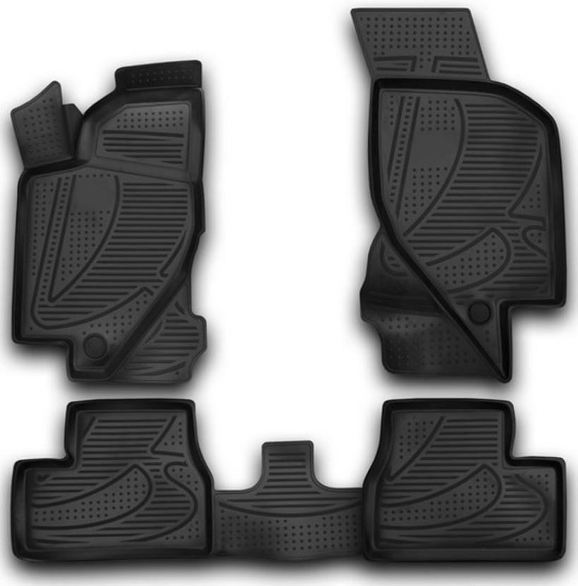 Коврики 3D в салон LADA Kalina, 2004-, 4 шт. (полиуретан)