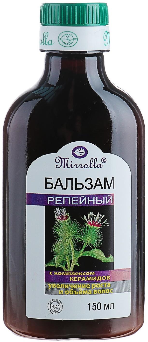 Бальзам Mirrolla Репейный с комплексом керамидов для увеличения объема волос,150мл