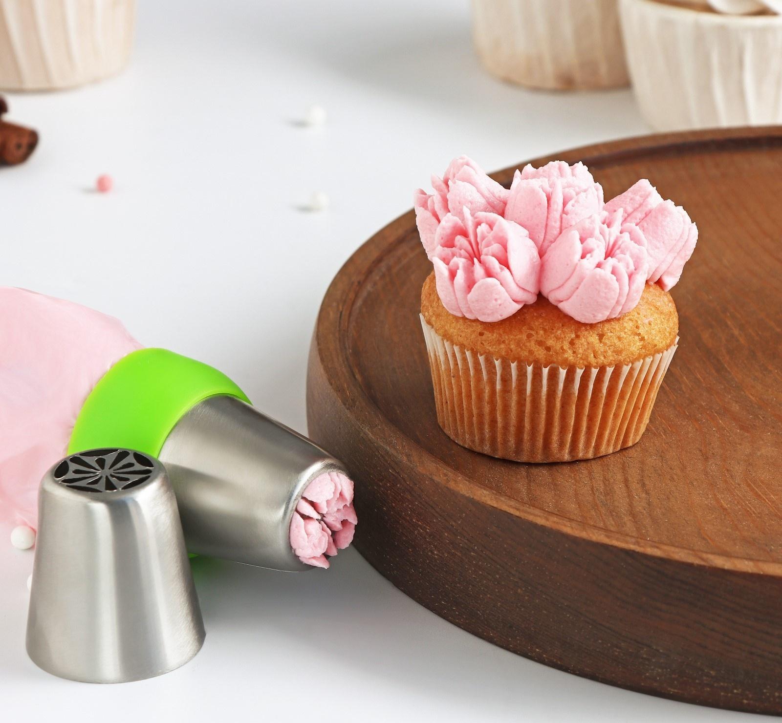 Насадка кондитерская «Тюльпан летний», d=3,7 см, выход 2 см, нержавеющая сталь