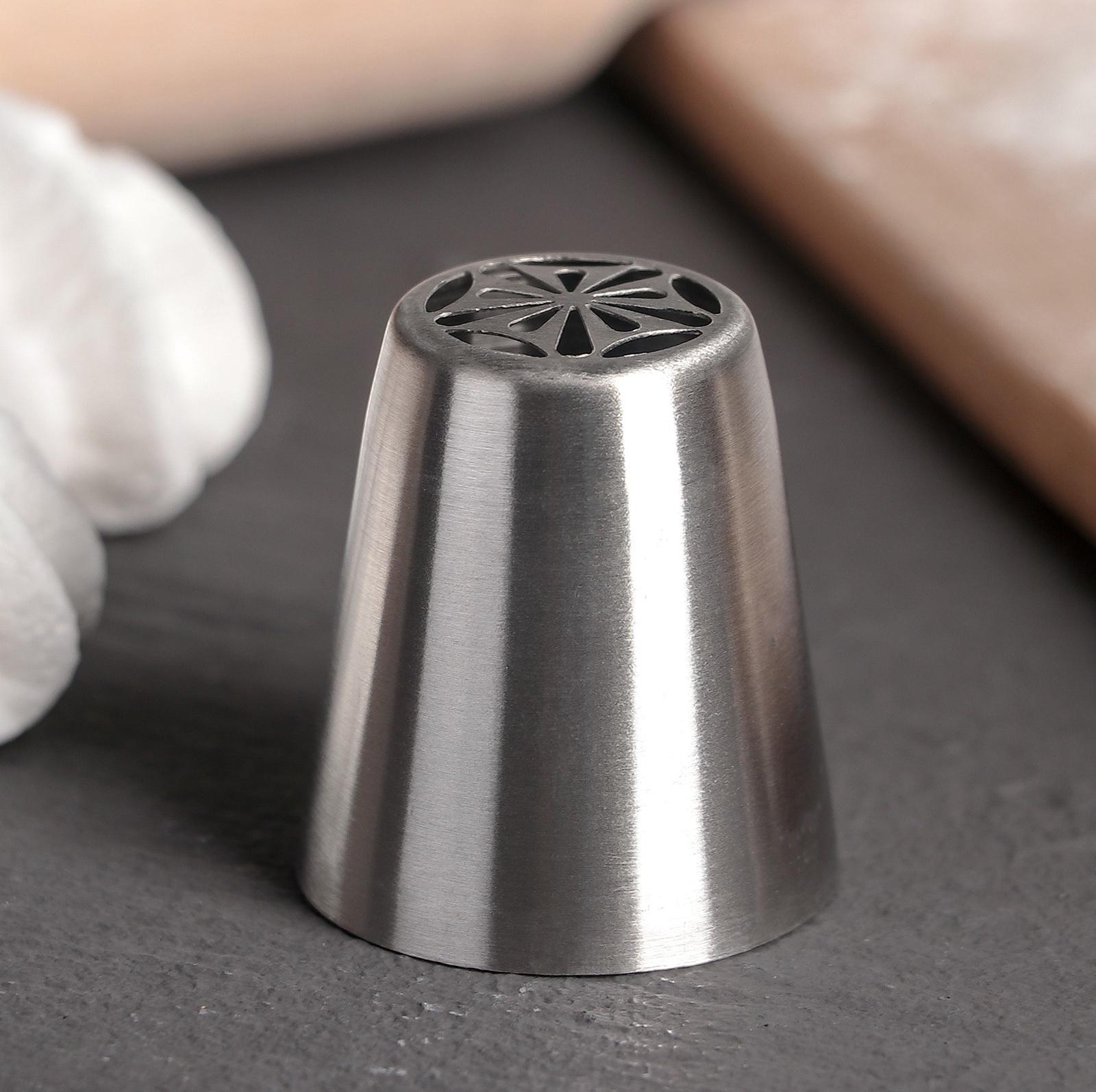 Насадка кондитерская «Тюльпан летний», d=3,7 см, выход 2 см, нержавеющая сталь