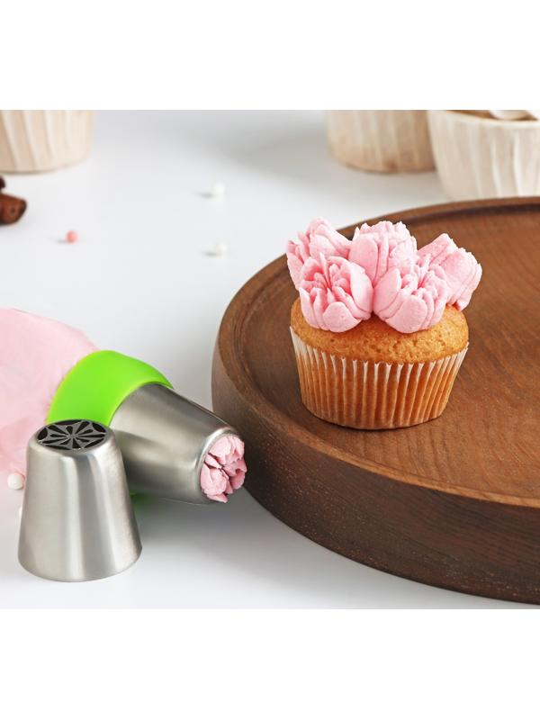 Насадка кондитерская «Тюльпан летний», d=3,7 см, выход 2 см, нержавеющая сталь