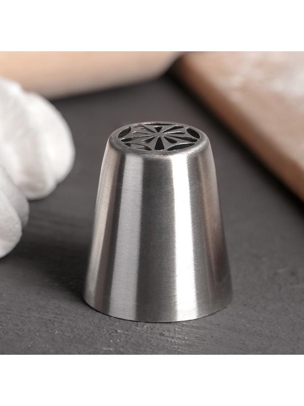 Насадка кондитерская «Тюльпан летний», d=3,7 см, выход 2 см, нержавеющая сталь