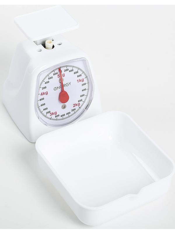 Весы кухонные ENERGY EN-406МК, механические, до 5 кг, белые