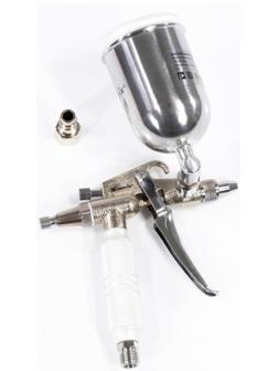 Краскораспылитель MATRIX, пневматический, для финишных работ, верхний бачок, 0.1 л, сопло 0,5 мм