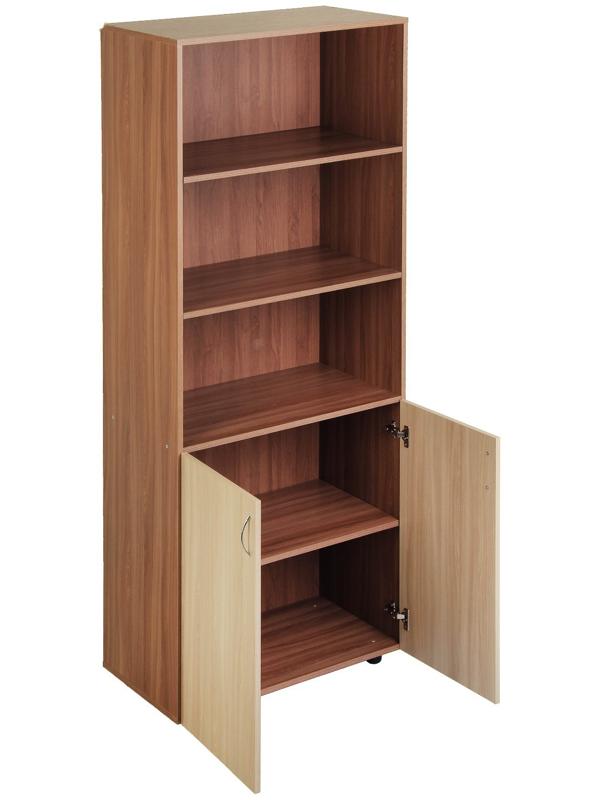 Шкаф для документов 2-х дверный, 800х420х1900, Ясень шимо светлый/темный