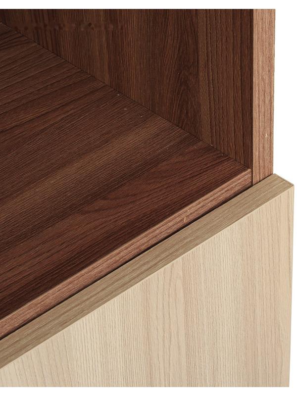 Шкаф для документов 2-х дверный, 800х420х1900, Ясень шимо светлый/темный