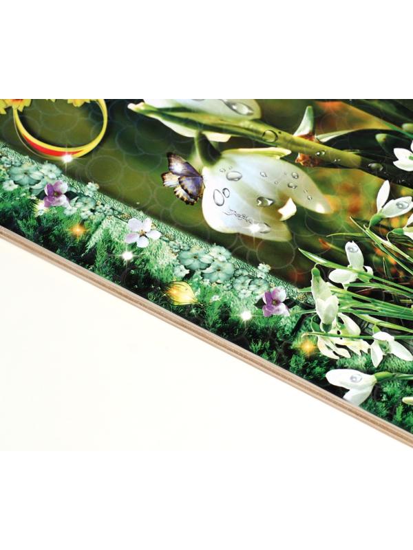 Доска разделочная большая «8 марта. Цветочки», 19,5×27,5 см