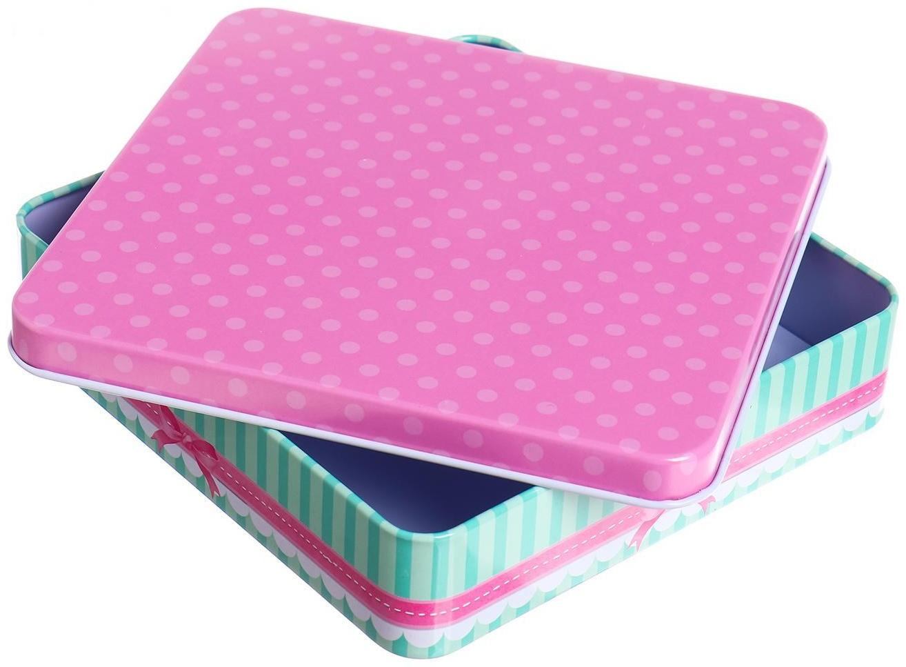 Алмазная мозаика на шкатулке «Котик», 14х14 см